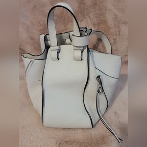 Loewe Hammock Shoulder Bag White